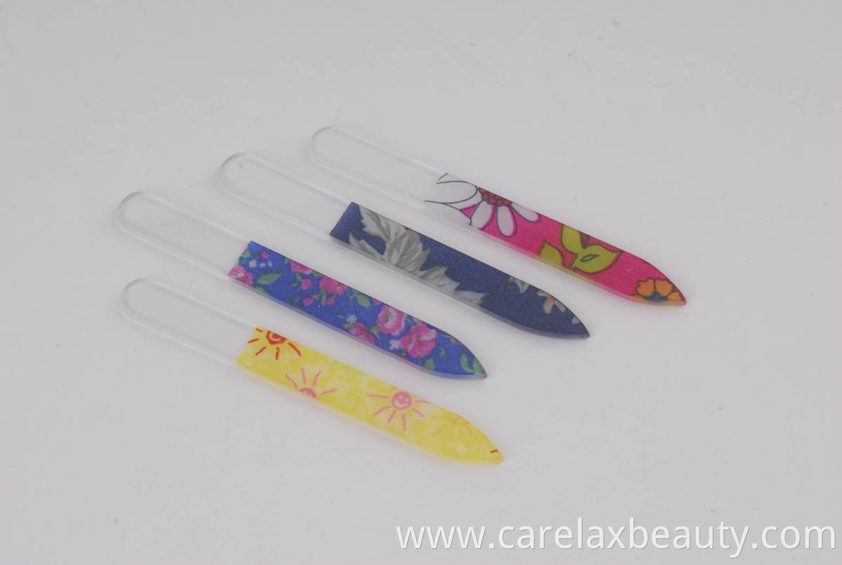 Manicure Tools Mini Glass Private Label Nail File